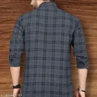 Cotton Blend Checked Shirt for Men, Suri 