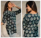 Botanical Cotton Short Kurti for Women, Pack of 2 