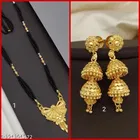 Alloy Mangalsutra with 1 Pair Earrings for Women 
