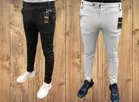 Lycra Solid Trouser for Men (Pack of 2) (Multicolor, 34)