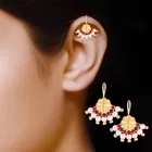 Brass Pearl Ear Cuffs for Women 