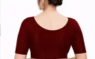 Readymade Stretchable Polyester Blouses for Women ,Wine 