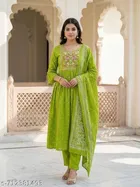Printed Acrylic Kurta Set for Women 