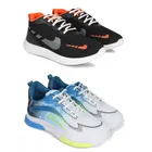 Sports Shoes for Men, Multicolor, Pack of 2 