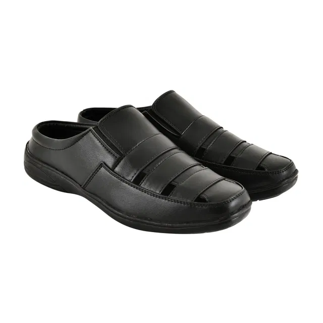 Slip On Clogs for Men (Black, 6)
