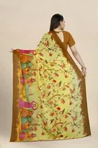 SVB जॉर्जेट साड़ी विद ब्लाउज फॉर विमेंस 