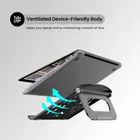 Portronics My Buddy Hexa 5 Laptop Stand with Foldable & Ventilated Design, Ergonomic Elevation, Anti-Slip Silicon Pads and Lightweight Body for Upto 15.6” Laptops & MacBooks 