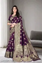 Banarasi Silk Zari Woven Saree for Women 