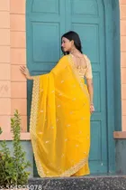 Festive Yellow Saree for Women 