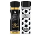 Ramsons Black Thunder with Stud Deodorant for Men (200 ml, Pack of 2)
