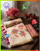 Cotton Linen Saree for Women 