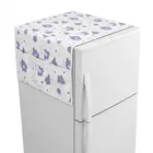 Floral Purple Dust Proof fridge top cover