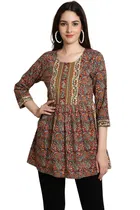 Cotton Printed Top for Women 