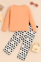 Hoisery Printed Clothing Set for Girls 