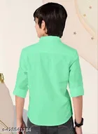 Solid Cotton Blend Kurta Set for Boys 