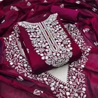 Unstitched  Embroidered Dress Material for Women & Girls 