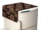 Knit Printed Fridge 3 Pcs Mat with Top & Handle Cover 