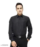 Cotton Solid Full Sleeves Shirt for Men 