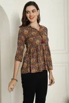 Cotton Printed Top for Women 