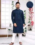 Embellished Embroidered Kurta Set for Women 
