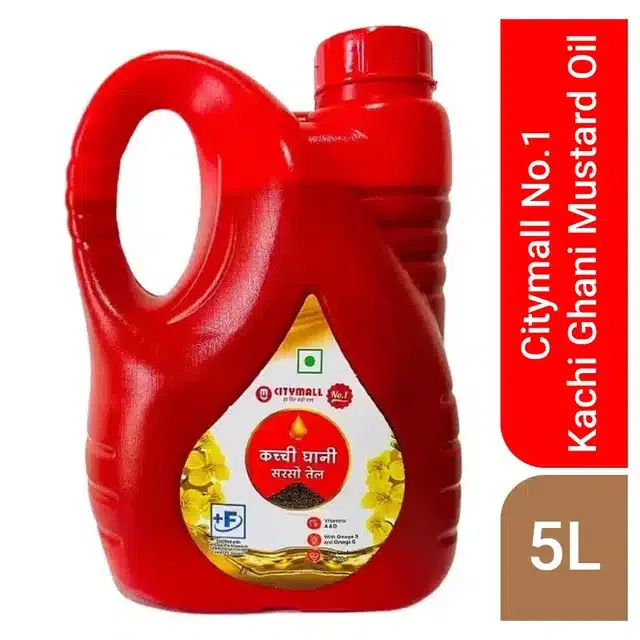सिटीमॉल न.1 कच्ची घाणी सरसो का तेल 5 L