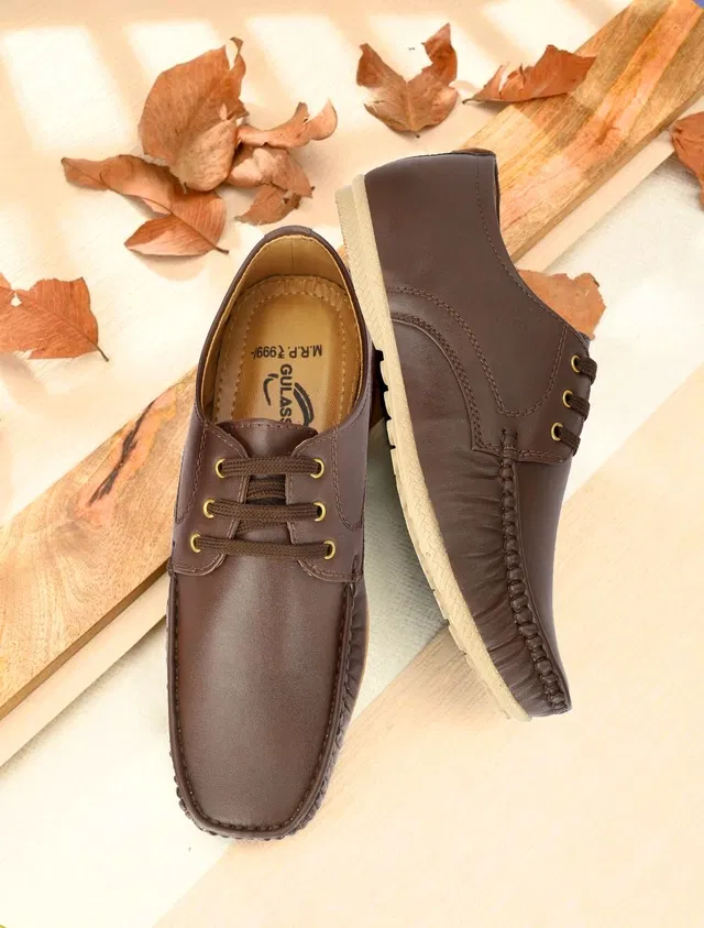 Casual Loafers for Men (Brown, 7)