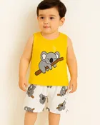 Cotton Blend Printed Clothing Set for Boys 