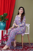 Rayon Top & Bottom Set for Women 