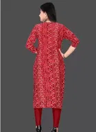 Crepe Bandhani Kurti for Women 