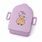 Lunch Box for Kids, Cartoon Lunch Box with Fork, Purple  