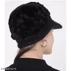 Woolen Solid Cap for Women 