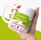 Greatest World Printed White Mug Microwave Safe Ceramic Tea Coffee Mug 