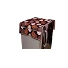 PVC Printed Fridge Top Cover with 3 Pcs Shelf Mats & Handle Cover 