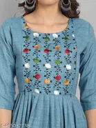 Botanical Embroidered Maternity Kurti 
