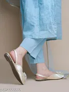 Embellished Open Toe Flats for Women 
