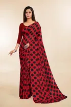 Georgette Printed Saree for Women 