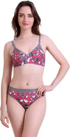 Cotton Blend Lingerie Set for Women 
