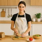 Krishna E Leaf Printed Apron 68x58cms 