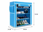 Lightweight 4 Layer PVC [Plastic] Multipurpose Organiser with Sky blue zip cover [DIY] Do-It-Yourself