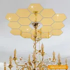 Acrylic Hexagon Shaped Wall Mirror Stickers 