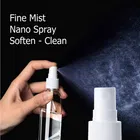 Transparent Plastic Empty Refillable Reusable Fine Mist Spray Bottle Container for Sanitizer, Perfume, Travel, Home Care 