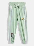 Cotton Striped Trackpants for Girls 