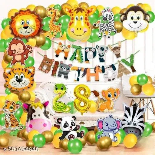 30 Pcs 8th Birthday Decoration kit, Multicolour, Set of 1