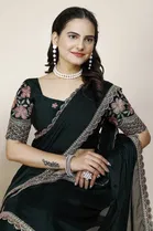 Chiffon Woven Design Saree for Women 