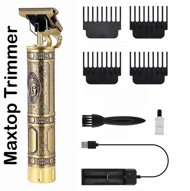 Professional Hair & Beard Trimmer for Men (Gold, Set of 1)