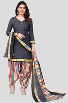 Cotton Suit Fabric with Dupatta for Women 