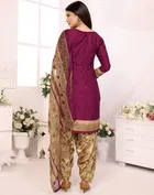 Crepe Floral Punjabi Suit for Women 