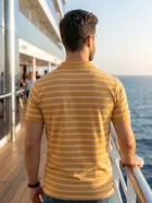 Striped Polo T-shirt for Men 