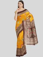 Art Silk Printed Saree for Women 