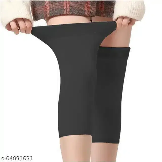 Woolen Knee Protector (Black)